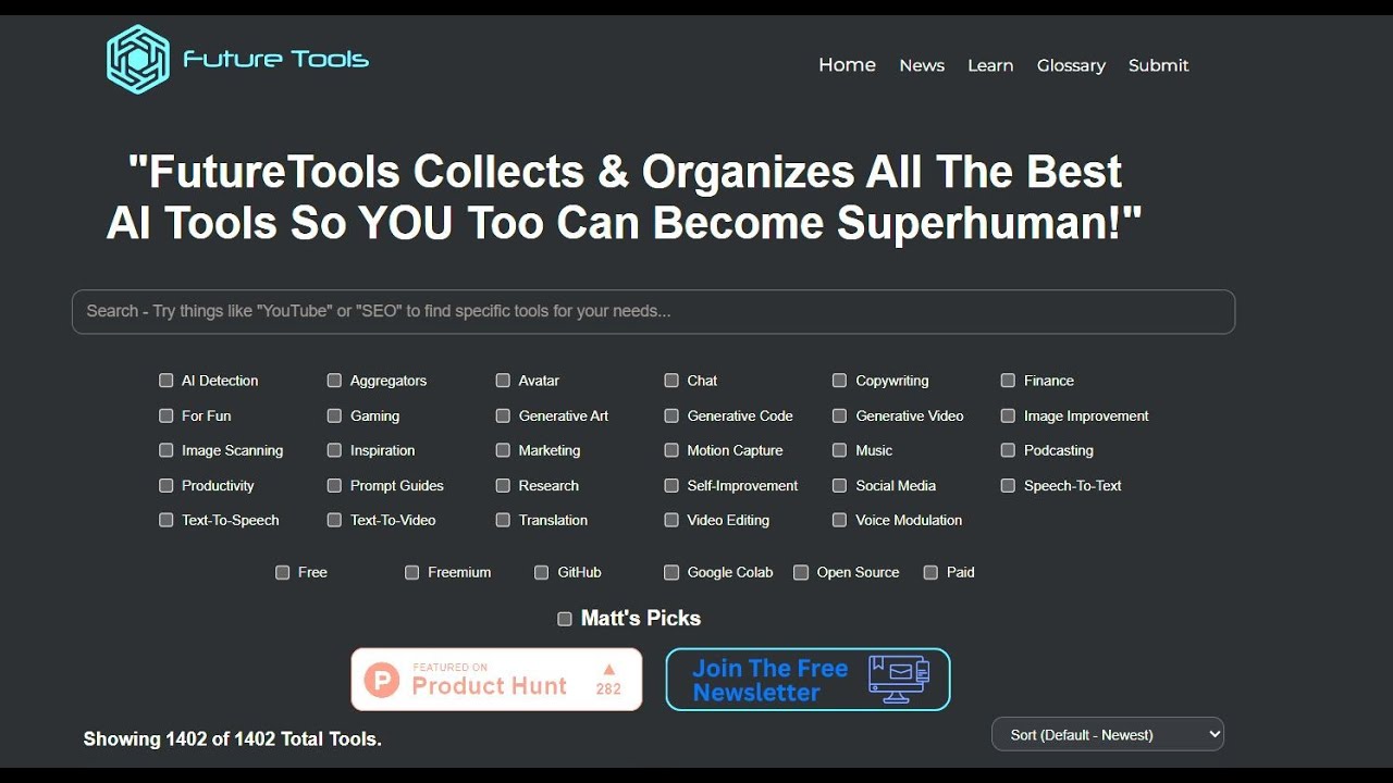 Future Tools Website Find All The Ai Tools Available On The Web