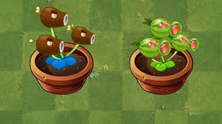 Pvz2 | Super plant CoconutCannon + Threepeater | Fusion mod