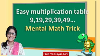 Easy way of writing multiplication table 19,29, 39..| Mental Math trick | Helps in division