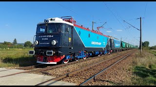 [4K] Constantin Grup EA 725 \u0026 DA 1246 empty cereals train passing Lunca Siretului [September, 2021]