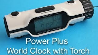 Power Plus World Time Clock with Torch