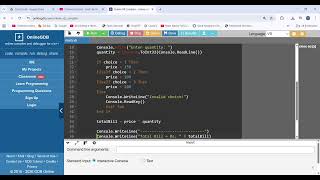 Visual Basic lab # 8 | Coffee Shop | String , Integer & Dim | Print Number in VB.NET