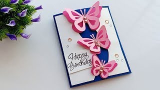 How to make Birthday Card\\Handmade easy card Tutorial
