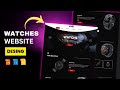 Responsive E-commerce Website | Watches Website Using HTML CSS And JavaScript