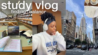 nursing school vlog 🖇️ balancing life & school, study motivation, productivity