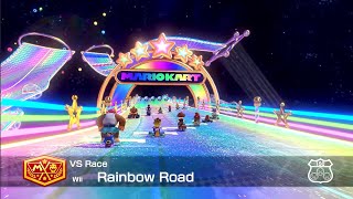 Mario Kart 8 Deluxe Wii Rainbow Road Gameplay