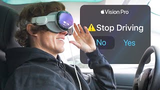 Driving With Apple Vision Pro!