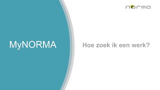 MyNORMA  - Hoe zoek ik een werk?