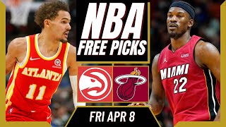 Free NBA Picks Today | HAWKS vs HEAT Predictions (4/8/22) NBA Best Bets & NBA Player Props