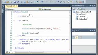 Visual Basic 19 - Functions