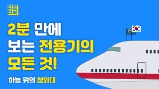 2분만에 보는 대통령 전용기 모든 것 l 하늘 위의 청와대ㅣ공군1호기 안물안궁 해외순방