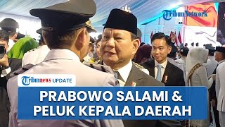 Momen Prabowo dan Gibran Salami \u0026 Peluk Sejumlah Kepala Daerah Usai Pelantikan