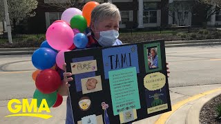 This nurse celebrated 42 years of service with a surprise retirement parade l GMA Digital