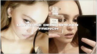 Lily-Rose Depp speaking French for 2 minutes straight 🇨🇵