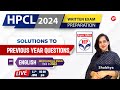 HPCL 2024 |  Solutions to Previous year Questions | English #hpcl #live | Mechanical (2023)