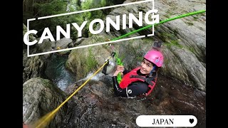 Canyoning in Japan at Niyodo River