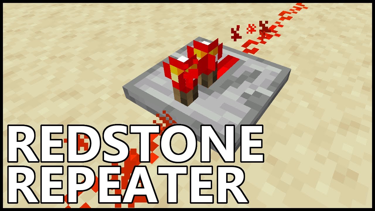 How To Use The Redstone Repeater In Minecraft Youtube How To Use The Redstone Repeater In Minecraft Youtube