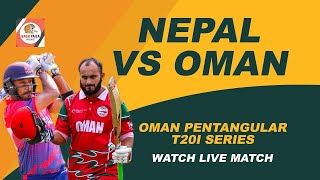 🔴LIVE - Nepal vs Oman live cricket match. live full HD. Sports Zone.