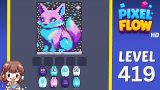 Pixel Flow Level 419 Solution Walkthrough