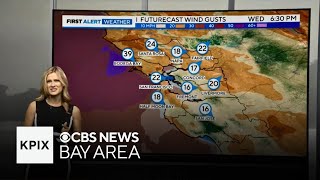 Expect winds to increase, particularly along the coast and in the North Bay.