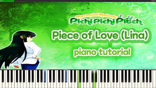 Mermaid Melody - Piece of Love (Lina) _ Piano tutorial Synthesia