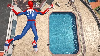 GTA 5 Water Ragdolls | SPIDERMAN Jumps/Fails #30 (Euphoria physics, Falls, Funny Moments)
