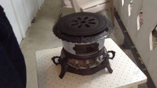 An antique kerosene "Original Georg Haller"wick stove.