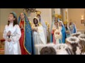 coroação de nossa senhora 2017 missa com crianças paróquia são benedito americana sp