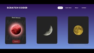 Responsive Parallax Website using Vanilla-tilt.js | Mousemove 3D Parallax Tilt Effect