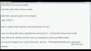 Adding Scripts to RSbot-554.8 -- RStutorials101