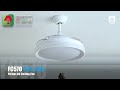 飛利浦第一支DC風扇燈吊扇燈 Philips Retractable Ceiling Fan 紅綠燈燈飾 吊扇燈專門店 Since 2010 TPLighting.hk Tri-Light Zone