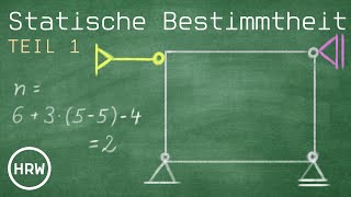 Abzählkriterum und Aufbaukriterium // Statische Bestimmtheit EINFACH erklärt