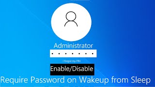 Enable or Disable Require Password on Wakeup from Sleep in Windows 10 & 11