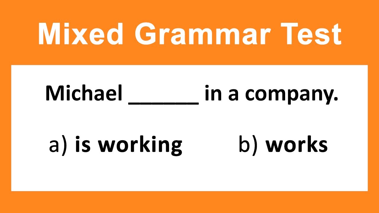 Mixed English Grammar Test | 15 Questions - YouTube