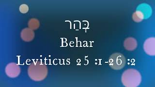 Parsha 101 - Book of Leviticus: Parshas Behar