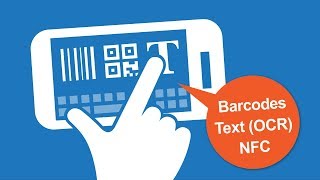Android Keyboard with Scanners for Barcodes, QR Codes, Text (OCR) and NFC Tags