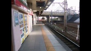 名鉄金山駅1番線　特急岐阜行き到着