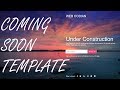 Coming soon website complete website using HTML and CSS only