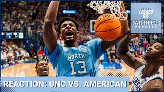 LIVE REACTION: North Carolina Tar Heels BLITZ American Eagles | Welcome to UNC Cade Tyson! | JWash!