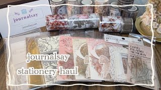 【ASMR】開封とコラージュ＊stationery haul unboxing📦 journalsay