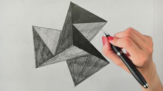 3d Trick Art On Paper ! How To Draw Geometrical Drawing ! Optical Illusion Drawing Step By Step