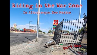 Riding my e-bike in the War Zone in Albuquerque, New Mexico