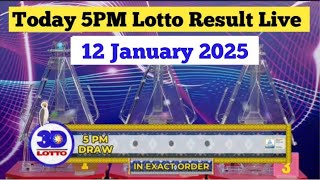 Lotto Result Today 5pm draw 12 jan 2025 Swertres Ez2 PCSO complete