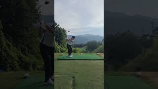 ⛳️ 머리 올리는 날 인생 첫 티샷을 시원하게 때리는데... The first tee shot.....골린이 대낮 불꽃슛 ⛳️