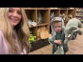 little cowboys visit new bass pro shop toys wildlife guns animals explore playtime