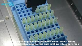 Pipette Tip Filling Machine For Laboratory Experiment - 200ul Pipette Tips Random Rows Refilling