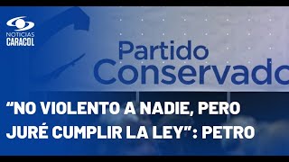 Partido Conservador y presidente Petro, en rifirrafe por sanción de congresista Jorge Quevedo