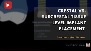 Crestal Vs  Supracrestal position Tissue Level implants