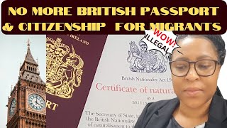 UK REFUSES BRITISH CITIZENSHIP TO ILLEGAL MIGRANTS OFFICIALLY FROM 10.02.2025|GOOD CHARACTER CHANGES