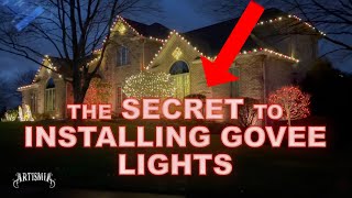 The SECRET to installing Govee Permanent Lights. How to Holiday Decorations. Using 3M VHB tape.